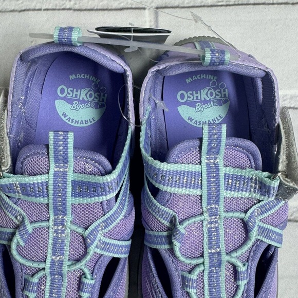 OshKosh Everplay Flexible Outsole Bump Toe Sandal Purple Lilac Toddler Size 10 - Picture 3 of 7